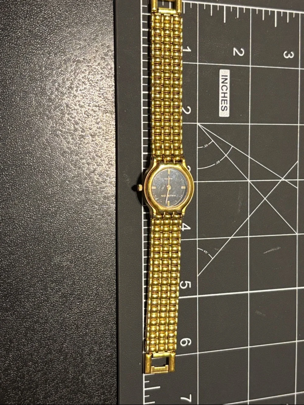 Halston Heritage Two-Tone Gold‎ and Silver Back Bracelet Watch